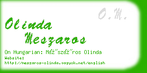 olinda meszaros business card